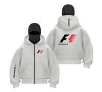 WDGYZZXJ Men's Comfy Balaclava Hoodie for F.1 Printing Jackets Long Sleeve Street Wear Windproof Outwear Hooded Sweatshirt Double Hood Coats Patchwork Tops Hoody-QHS||xx_l