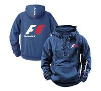 WDGYZZXJ Mens Hoodie Activewear for F.1 Graphic Outwear Tops Long Sleeve Sweatshirts Hooded Coat Spring Autumn Jacket Pullover Hoody with Pockets-LanS||s