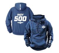 WDGYZZXJ Men's Hoodies Gym Wear for In.di.an.ap.ol.is 500 Jumpers Tops Hoody Plain Outwear Long Sleeve Sweatshirt Spring Autumn Coats Printing Jackets-LanS||xx_l