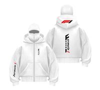 WDGYZZXJ Men's Soft Balaclava Hoodies for F.1 Printed Tracksuit Windproof Coat Stitching Hoody Long Sleeve Sweatshirts Double Hood Jacket Hooded Outwear Tops-BaiS||m