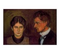 WDHBI HEKA Edvard Munch Poster《The Strange Case Of Dr》Wall Art Edvard Munch Prints Abstract Canvas Painting For Living Room Decor Picture 90x60cmx1 No Frame