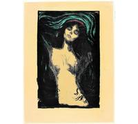 WDHBI HEKA Famous Edvard Munch Poster《The Madonna》Wall Art Edvard Munch Prints Abstract Canvas Painting For Living Room Decor Picture 60x90cmx1 No Frame