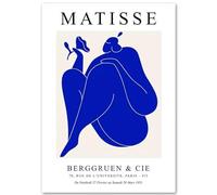 WDHBI HEKA Famous Henri Matisse Wall Art Blue Flower Posters Minimalism Prints Henri Matisse Canvas Painting For Living Room Home Decor Pictures 60x90cm No Frame
