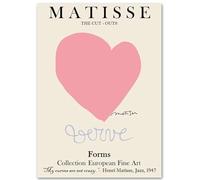 WDHBI HEKA Famous Henri Matisse Wall Art The Love Posters Minimalism Prints Henri Matisse Canvas Painting For Living Room Home Decor Pictures 30x40cm No Frame