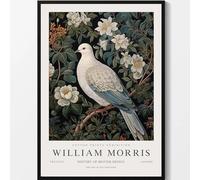 WDHBI HEKA William Morris Wall Art William Morris Canvas Painting Birds Among Flowers Prints Modern Style Posters For Home Decor Picture 35x50cmx1 Unframed