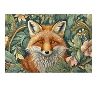 WDHBI HEKA William Morris Wall Art William Morris Canvas Painting Fox among Flowers Prints Modern Style Posters For Home Decoration Picture 35x50cmx1 Unframed
