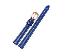 Wdjadp 10/12/14/16/18mm Slim Genuine Leather Strap, Suitable for Small-Sized Watch Faces. Suitable for Both Business and Casual Occasions.,Royal Blue Rg,18mm