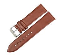 Wdjadp 18/19/20/21/22/23/24mm Genuine Leather Strap, Replacement, Suitable for formal and Casual Occasions,Light Brown,19mm