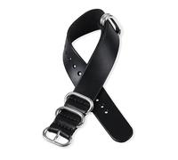 Wdjadp 18/20/22/24mm Vintage Genuine Leather Strap, Universal Replacement, Suitable for Both Business and Casual Occasions.,Black,22mm