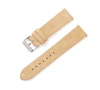 Wdjadp 18/20/22mm Vintage Suede Strap, Quick-Release Design, Easy To Change, Elegant for Everyday Wear,Khaki,22mm