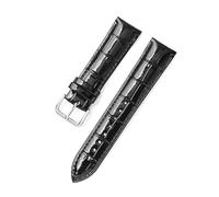 Wdjadp 20/22mm Crystal Patent Leather Strap With Ice Texture, Simple and Versatile, Suitable for Both formal and Casual Occasions.,Black,14mm