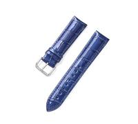 Wdjadp 20/22mm Crystal Patent Leather Strap With Ice Texture, Simple and Versatile, Suitable for Both formal and Casual Occasions.,Blue,22mm