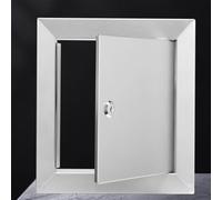 WDJBPSH 304 Stainless Steel Access Panel Door with Lock and key, Customizable sizes Wall Inspection Hatch for HVAC/Electrical/Plumbing Utility Access(45x55cm)