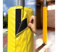 WDJBPSH Basement Yellow Pole Padding to Prevent Collisions, All-Weather Wrap Around Post for Garage/Court/Carport/Charging Station, Hook and Loop(H-1.52m/5',Dia 10cm/4")