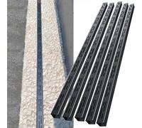 WDJBPSH Black Stainless Steel Trench Drain Kit, Slim Channel Grate Cover for Yard Underground/Patio/Driveway Garage Bathroom Kitchen, 3.9ft Long Cuttable(5 pack,3.5x3x100cm)