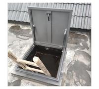 WDJBPSH Deck Access Hatch/Cellar Ventilation Floor Door, Locking Basement Window Well Covers for Roof Repair and Installation, Outdoor Roof Maintenance Hatch Lid with Handle(51x86cm)