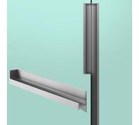 WDJBPSH Embedded Wardrobe Edge Pulls, L-Shape Aluminum Edging Trim for Bedroom Closet/Kitchen Cabinet/Office Drawer Decor, Easy to Cut - Cupboard Tracks Handles(5pack,L-160cm/63in)