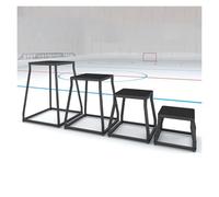 WDJBPSH Fitness Stackable Plyo Box Set, Heavy-Duty Trapezoidal Step Up Exercise Platform for Home Gym Jump & Strength Training, Save Space Workout Bench(Set of 4)