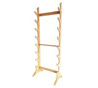 WDJBPSH Floor-standing 17 Hold Arrow Display Holder, Multifunctional Wooden Storage for Recurve, Compound & Traditional Bows Hanging, Home Collection Showcasing Rack(8-tier)