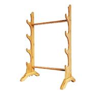 WDJBPSH Floor-standing 17 Hold Arrow Display Holder, Multifunctional Wooden Storage for Recurve, Compound & Traditional Bows Hanging, Home Collection Showcasing Rack(6-tier)