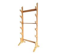 WDJBPSH Floor-standing 17 Hold Arrow Display Holder, Multifunctional Wooden Storage for Recurve, Compound & Traditional Bows Hanging, Home Collection Showcasing Rack(5-tier)