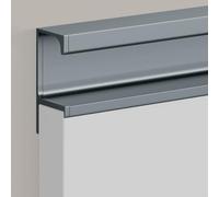 WDJBPSH Invisible Cabinet Drawer pulls Handle, G-Type Full-Length Finger Pull for 17-18 mm Thick Cupboard Dresser Door Panel, No Drilling Required(# 1,44 in/111.8 cm)