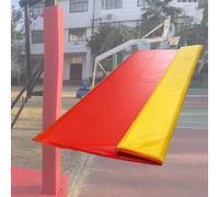 WDJBPSH Thick Foam Basketball Pole Safety Pad - 1" Shock Absorption, 6 8ft Tall Fits 3-8in Post, Waterproof for Garage/Basement/Court Anti-Impact Protection(H-2.3m/7.5ft,18x18cm/7x7in pole)