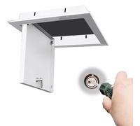 WDJBPSH White Small Access Panel with Tool-Open Lock, Screwdriver Release, 14"x14" 12"x12" 8"x8" Metal Inspection Cover for Wall, Ceiling, HVAC, Electrical - Easy Install(35x25cm/13.8x9.8in)