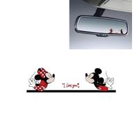 WDJRUIRUI 1 Pcs Car Rearview Mirror Decal for Suzuki Ignis 3 (III) MF I 2016-2024, Mirror Sticker for Window Windshield Bumper for Family Her Him All
