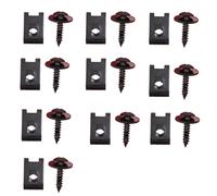 WDJRUIRUI 10 Pcs Engine Cover Bumper Clips for Citroen C4 II/2 Picasso 2013-2016, Mudguard Splash Guard Self-Tapping Metal Bolts High-Strength Fixation Fasteners