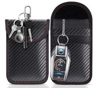 WDJRUIRUI 2 PACK Faraday Pouch For Car Keys for Ford Mustang Mach-E I 2021-2024,Car Key Signal Blocking Bag For Car Anti Theft Car Key Case for Remote Entry Security