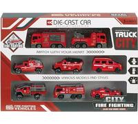 WDK PARTNER Set 8 VEHI Metal Fireman