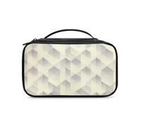 Wdktrgetd Travel Square Makeup Bag Water-Resistant Polyester Cosmetic Organizer for Travel, Weddings, Work & Parties, Simple Plaid