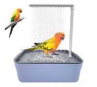 WDKXCN Bird Bath Tub, Automatic Bird Bath with Circulating Shower System, Parrot Shower Bath, Water Circulatio Parrot Bathtub, USB-Powered Pet Bird Shower Bathing Tub for Small to Medium-Sized Birds