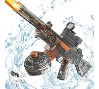 WDKXCN Electric Water Gun, Automatic Linkage Water Pistol, Powerful Watergun with Large Capacity Storage &Light, Water Pistols for Boys Girls, Water Toy Guns for Summer Pool Party Outdoor and Beach