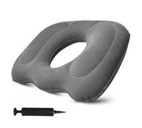 WDKXCN Inflatable Donut Cushion Seat, Inflatable Hemorrhoid Cushion, Ring Cushions for Pressure Relief, Donut Pillow with Air Pump, Rubber Ring to Sit on for Bed Sores, Postnatal Home Office or Car