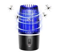 WDKXCN Mosquito Killer Lamp, Fly Killer Electric Bug Zapper, Fly Zapper, Portable Rechargeable Mosquito Killer with Built-in Large LED Light,for Home, Yard, Outdoor Fishing