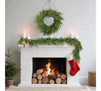 WDKXCN Norfolk Pine Garland, 5ft Realistic Garland Christmas, Artificial Nordic Pine garland, Faux Cypress Garlands, Christmas Greenery Garlands for Home Fireplace, Wall, Window, Outdoor Decoration