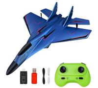 WDKXCN RC Aeroplane 2CH, 2.4 GHz Remote Controlled Aeroplane Toy Styrofoam Flyer with LED Light, Remote Controlled Aircraft with Remote Control and USB Charging, RC Airplane for Adults