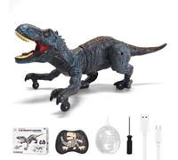 WDKXCN Remote Control Dinosaur, 2.4GHz T-rex Toy Dinosaurs with Spray Effects/Turning Head, Walking Dinosaur Toy, Dinosaurs Toys, for Birthday and Christmas