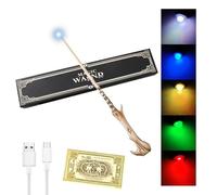 WDKXCN Voldemort Wand, 37CM Lord Voldemort Wand with 5 Colors Light, USB Charging Voldemort Light Up Wand, Magic Lord Voldemort Wands in Gift Box with Station Ticket and USB Cable