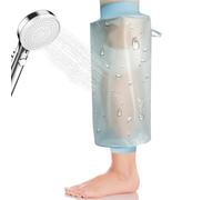 WDKXCN Waterproof Knee Cover for Shower, Reusable Waterproof Cast Cover, Line Covers for Knee, Cast Protector for Leg Surgeries Wound Bandage, for Adults Burns, Watertight Seal Protection for Leg