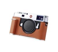 WDMARTUS Camera Half Case for Leica M11/M11-P/M EV1, Vintage Metal Genuine Leather Camera Protective Cases for Leica M11 M11-P M EV1 Stylish Portable Shockproof (Orange)