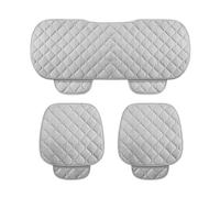 WDMNAO 3 Pieces Car Seat Cushions for Mini Convertible R52 2004-2008, Front Rear Car Seat Cushion Mat, Breathable Auto Seat Cover Set Non-Slip Car Seat Protector Pad Accessories,A-GRAY