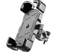 WDMNAO Bike Phone Holder for Yamaha WR 450 2004-2024 2025, 360° Rotation Secure Lock Motorcycle Phone Holder, Motorcycle Handlebar Phone Mount,BLACK-Handlebar Holder