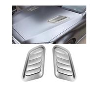 WDMNAO Car Bonnet Vents for L-and Rover Freelander 2 2010-2015, ABS Decorative Air Flow Intake Scoop Turbo Bonnet Vent Cover Hood for Bonnet Vent Hood Air Intake Trim Cover Accessories,A/SLIVER