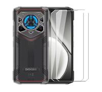 WDMYLFTW Case for Doogee Blade 20 Play + [2 Pack] Glass Screen Protector Tempered Film - Transparent Silicone Soft Flexible Bumper Shockproof TPU Protective Cover Shell (Clear)