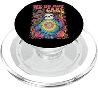 WDNC Hippie Sloth Peace Funny Zen Menopause We Do Not Care PopSockets PopGrip for MagSafe