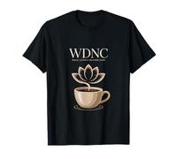 WDNC Peace Coffee and No Cares Given Lotus Cup T-Shirt