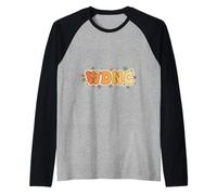 WDNC Sarcastic Flower Power Girls Retro Floral Raglan Baseball Tee